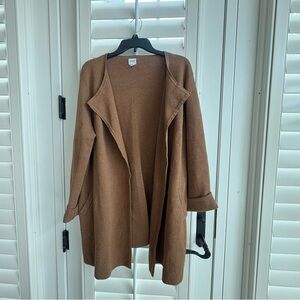 J. Crew Women's Tan Open Front Cardigan